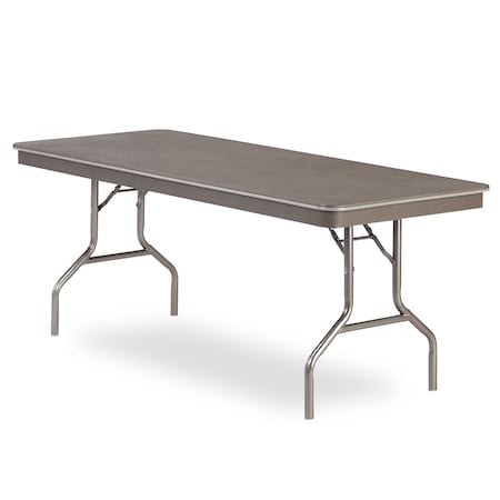 Virco Core-a-Gator Series Lightweight, Institutional Strength Folding Table 30" X 72" Rectangle-Greystone 613072